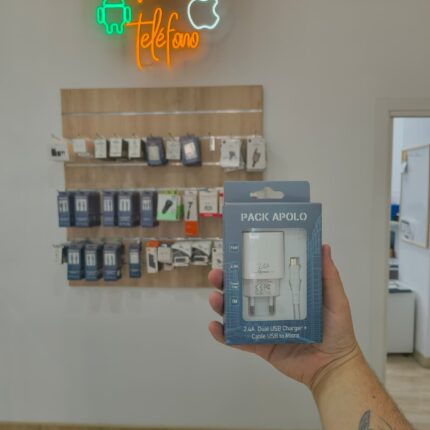 Cabezal y Cable Doble USB - Pack Apolo Tipo C