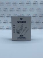 Cabezal doble toma y Cable Lightning - Pack Apolo - Imagen 3