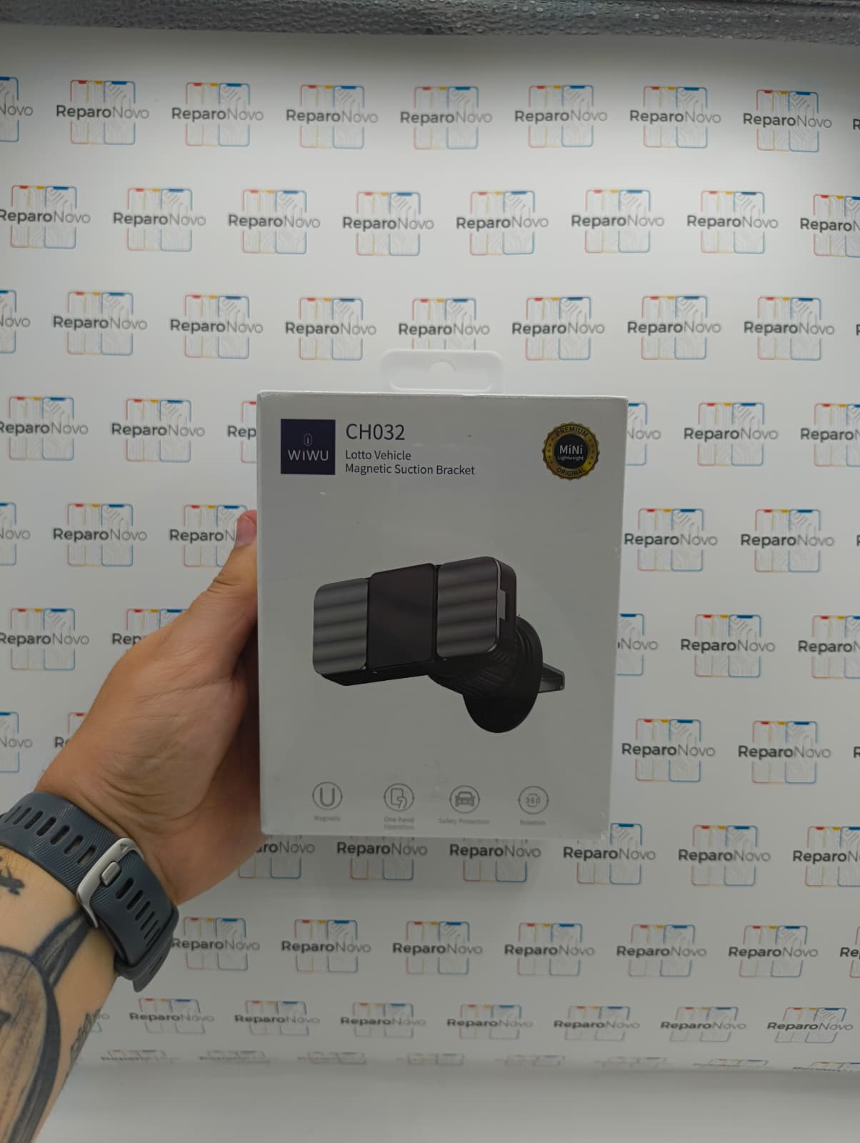 Soporte de coche para móvil Soporte de coche para móvil con sujeción para rejilla de ventilación